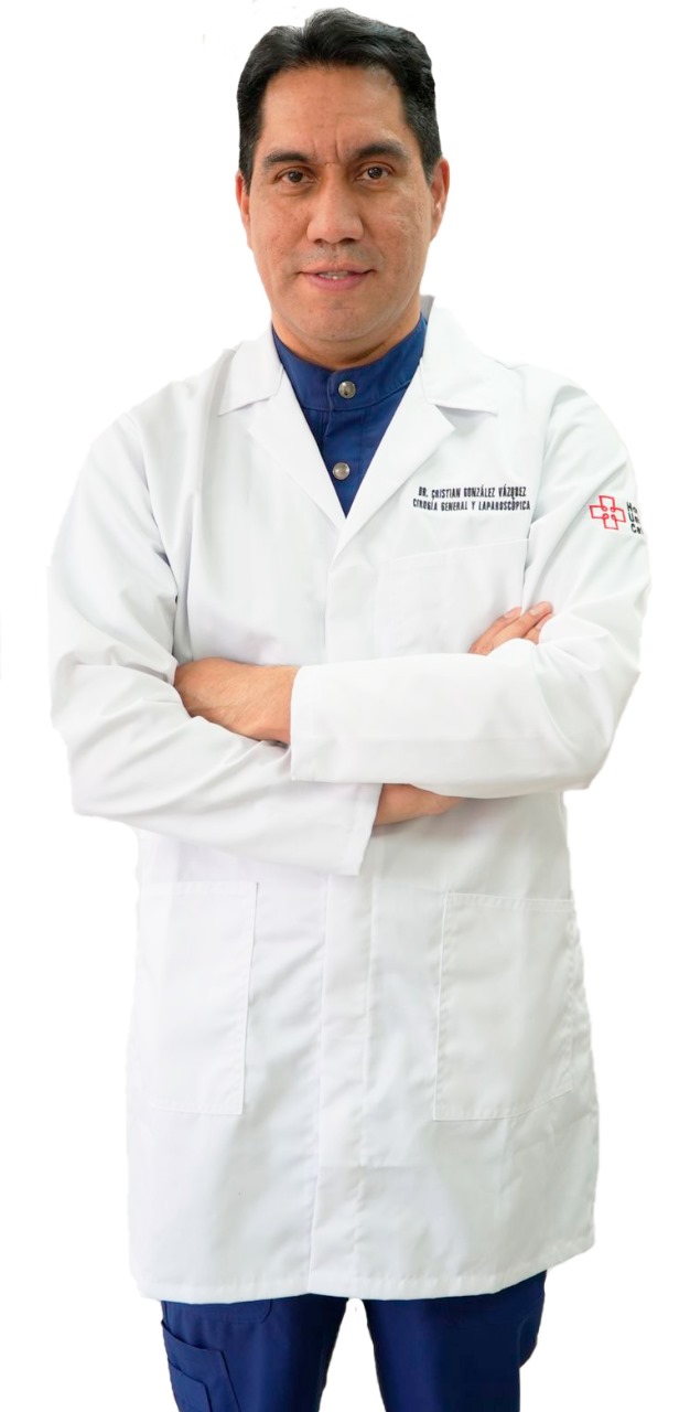 Foto del Dr. Cristian Eugenio González Vázquez, especialista en Cirugía General y Laparoscópica