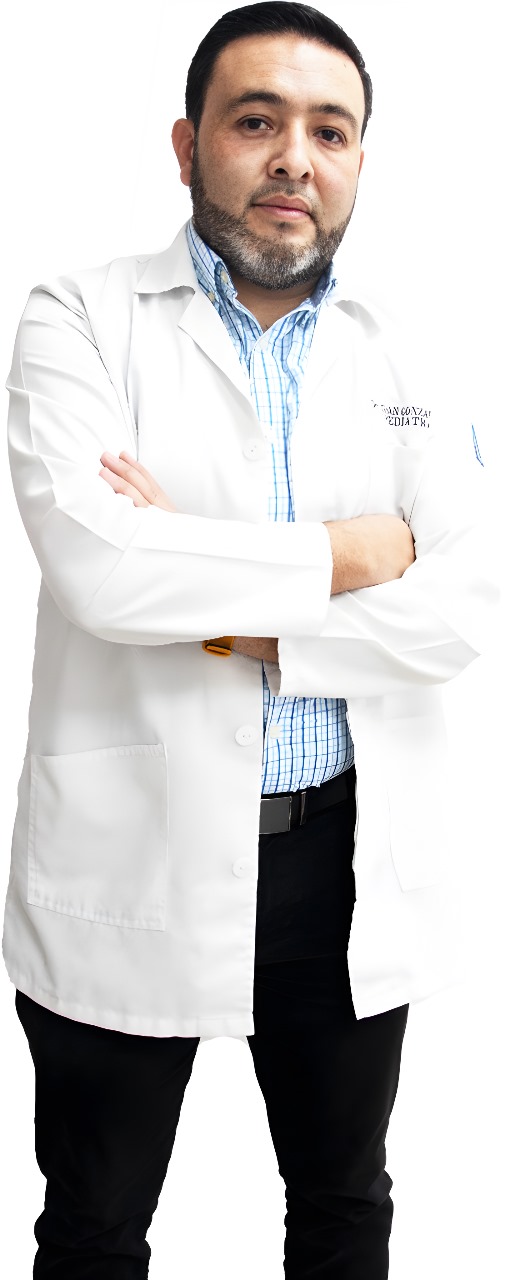 Foto del Dr. Juan Manuel González, especialista en Pediatría y Neonatología