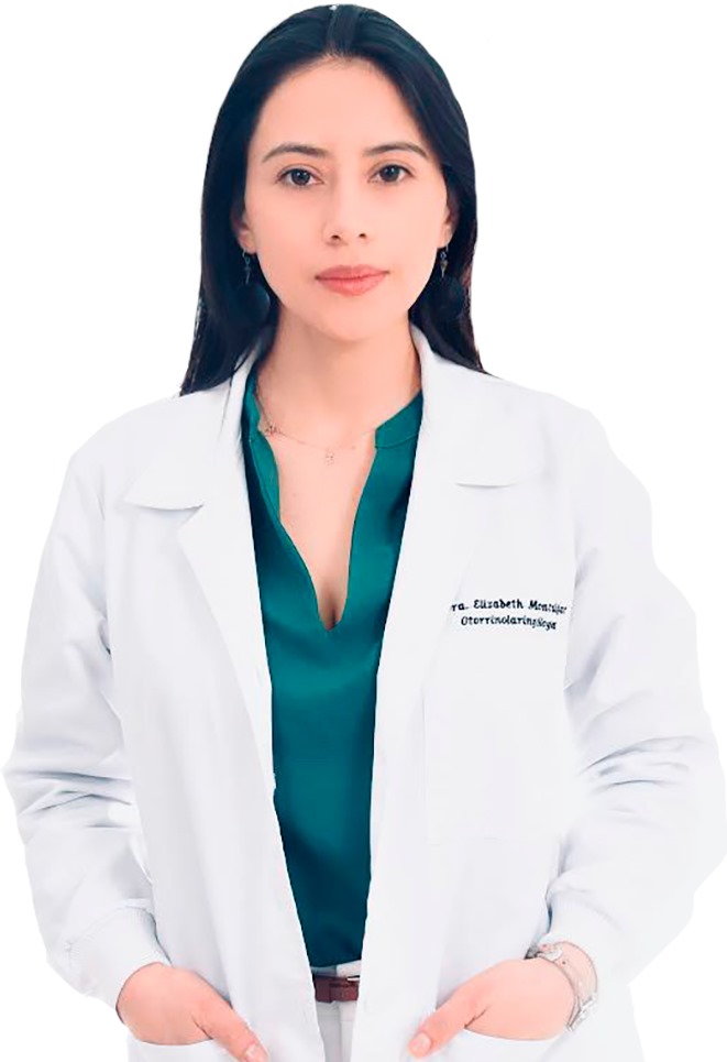 Foto de la Dra. Elizabeth Montúfar Paguay, especialista en Otorrinolaringología