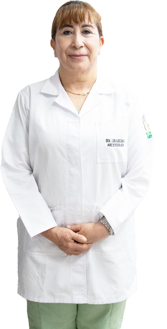 Foto de la Dra. Lola Quezada, especialista en Anestesiología