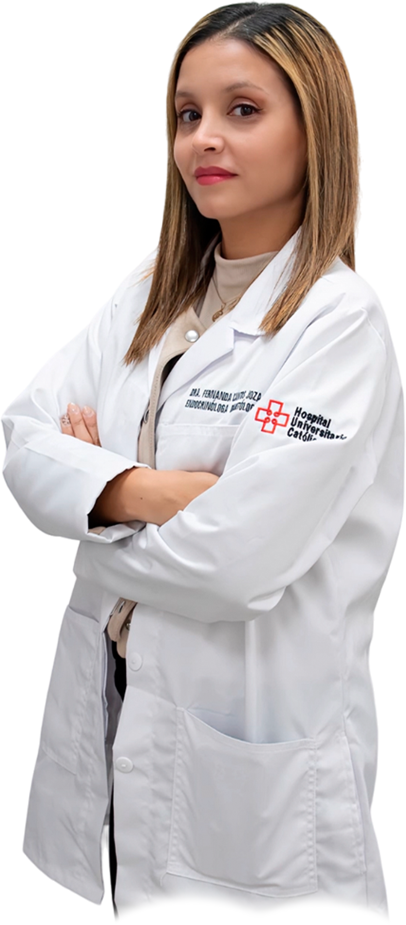 Foto de la Dra. María Fernanda Cantos J, especialista en Endocrinología