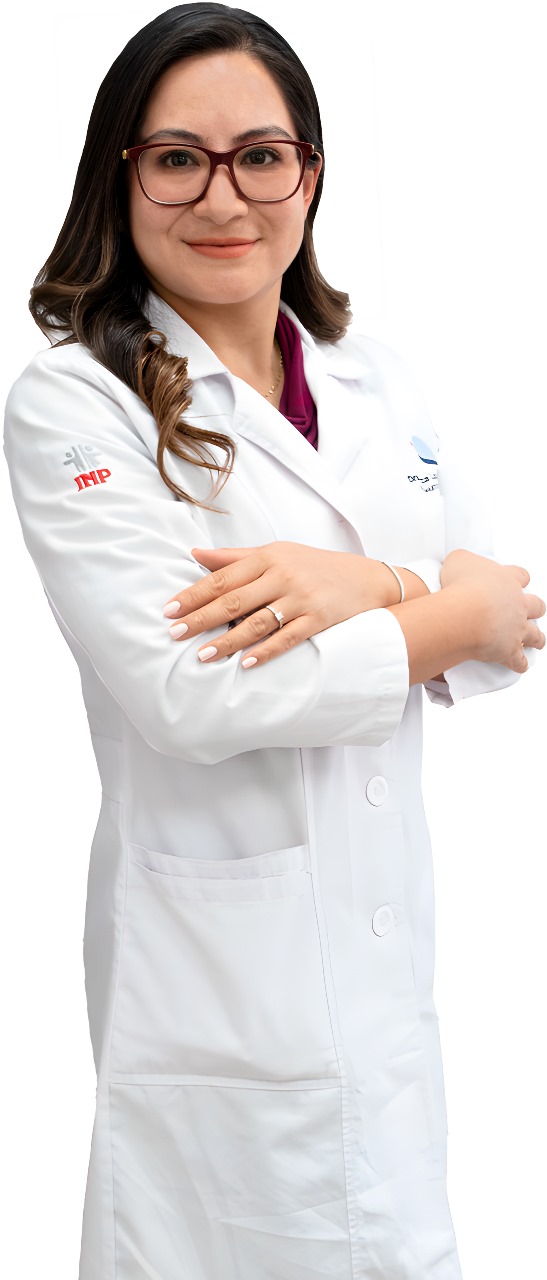 Foto de la Dra. Verónica Lazo, especialista en Neumología Pediátrica